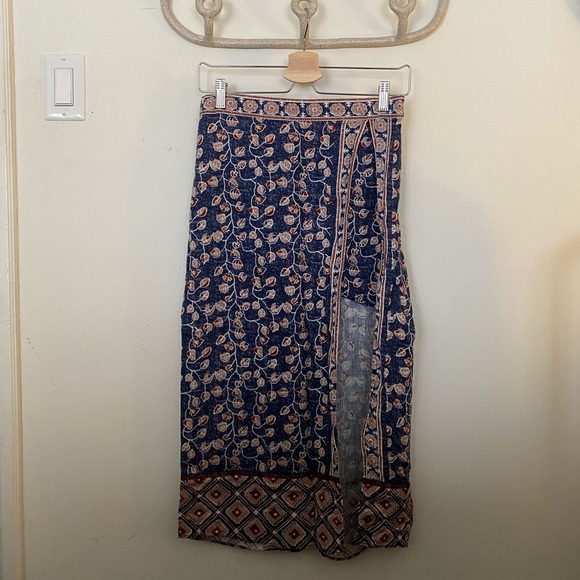 Urban Outfitters Floral Maxi Mini Skirt - Picture 6 of 9